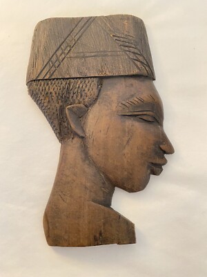 Egyptian Wall Decor. Unique Carved Wooden Wall Hanging.