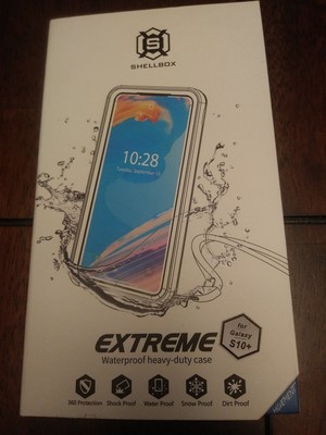 Shellbox Extreme Waterproof Heavy Duty Black Case For Galaxy S10+