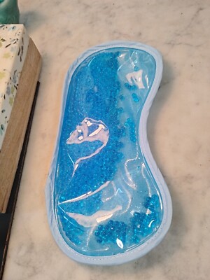 Think Happy Thoughts Hot & Cold Gel Eye Mask Reusable New