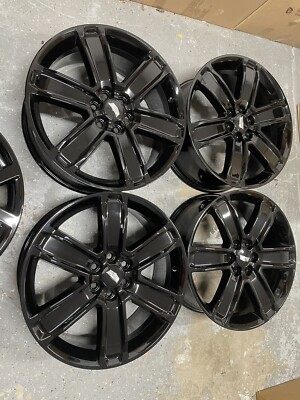 20  Inch Cadillac XT5 XT6 Rims Wheels Oem Factory Gloss Black Set 4 4800