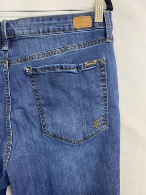 Seven 7 JEANS Womens 14 Weekend Easy Fit Boyfriend Denim Stretch Roll Cuff