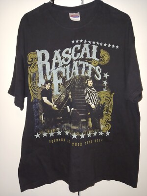 Rascal Flatts Shirt (XL) Nothing Like This Tour 2011 Country Music Tee Pre-Owned