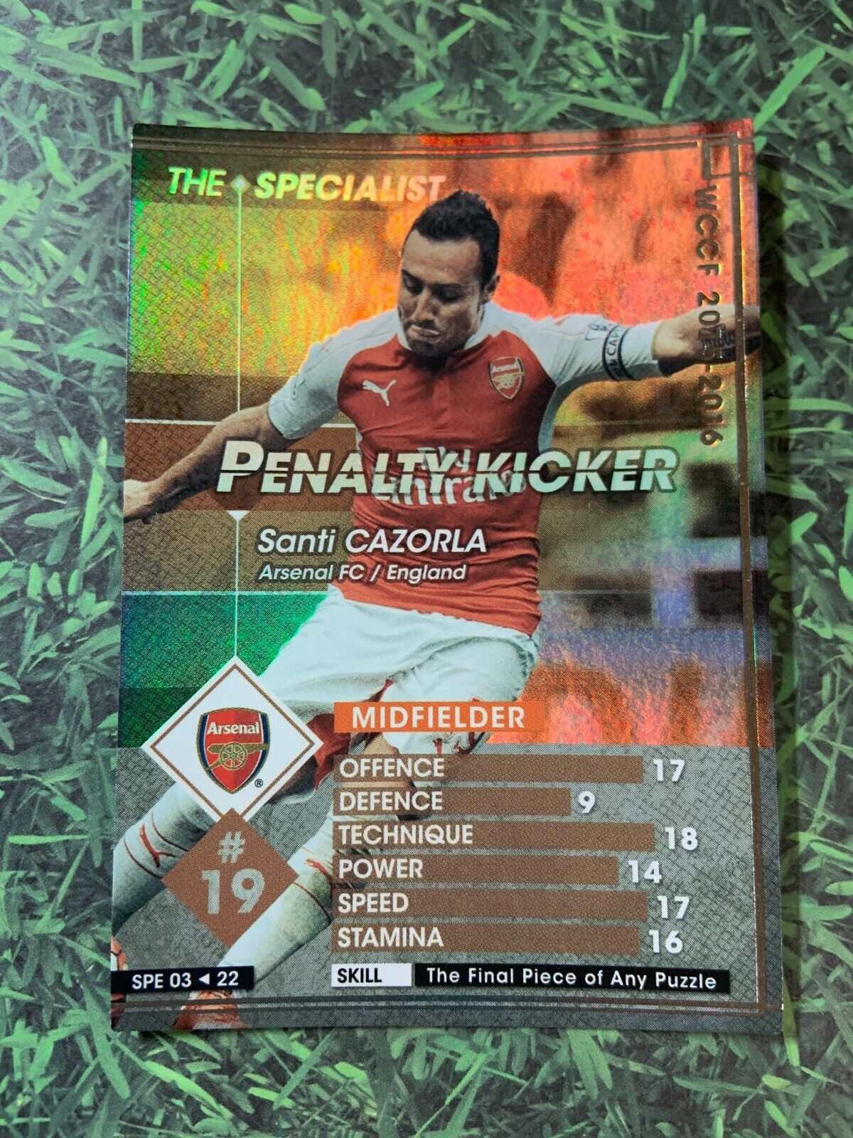 Panini WCCF 2015-16 Santi Cazorla Arsenal FC Refractor Panini WCCF 2015-16 Santi Cazorla Arsenal FC Refractor