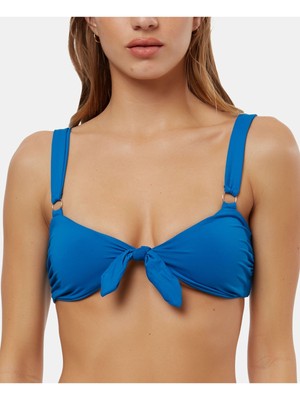 Женское синее бикини ONEILL с соленой водой и твердым покрытием Nicolette Swimsuit Top XL