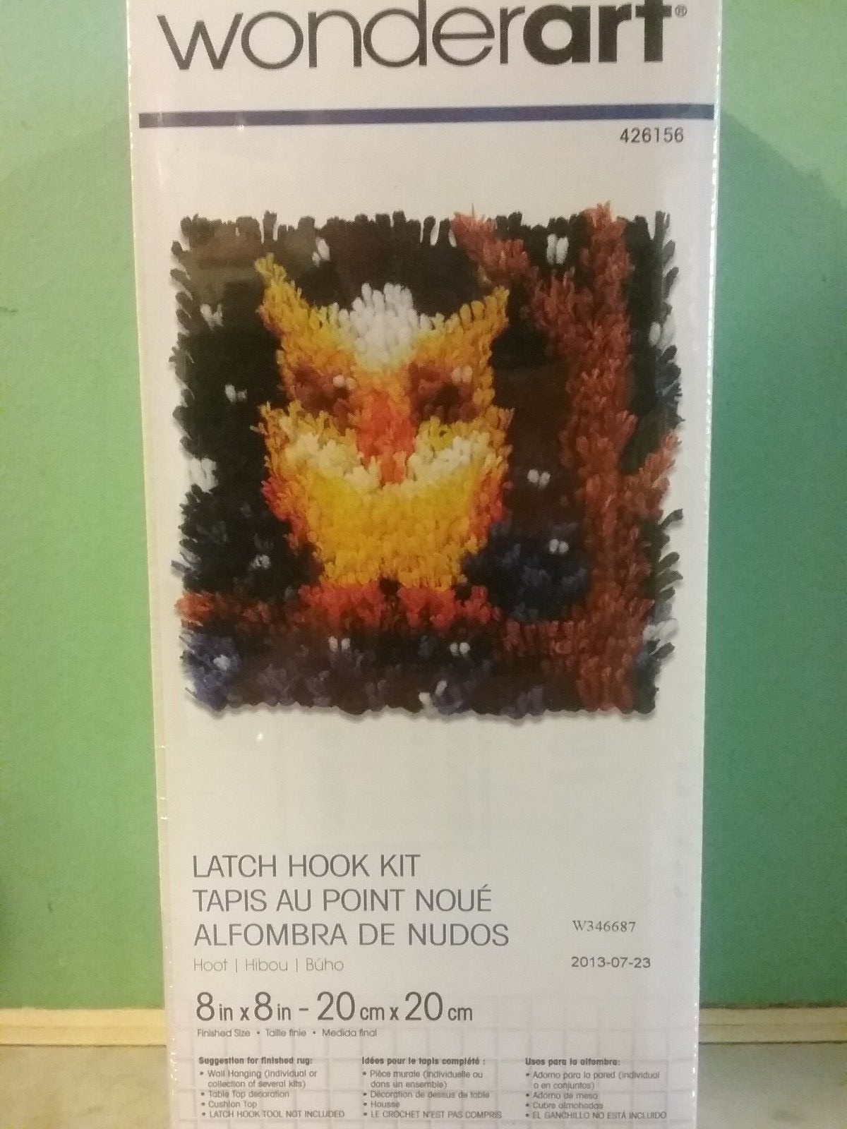 Hoot The Owl Latch Hook Kit Wonder Art Caron