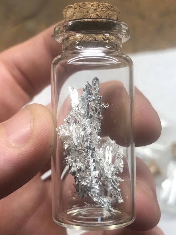 5 grams extra large 999+ pure silver crystals