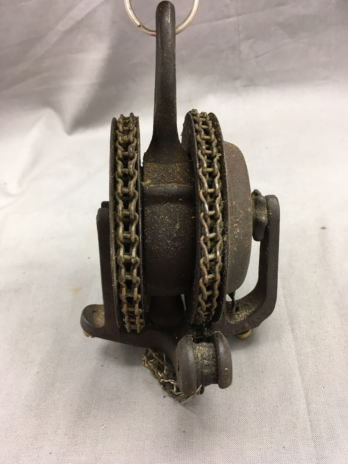 Antique Oil Kerosene Lamp Chain Pulley Clutch Extender
