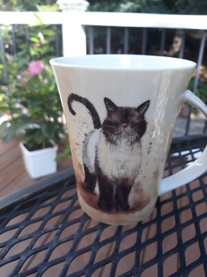 Queen's Fine Bone China Coffee Tea Cup Mug Coco The Cat
