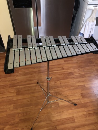 Percussion Plus Student Bell Kit w/ Stand, Practice Pad, Extra Sticks and Bag