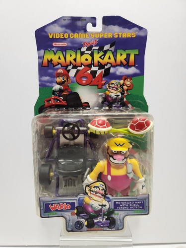 トイビズ マリオカート64 フィギュア　未開封TOYBIZ MARIO CART Toy Biz Nintendo 64 Mario Kart Figure Go Kart with Wario