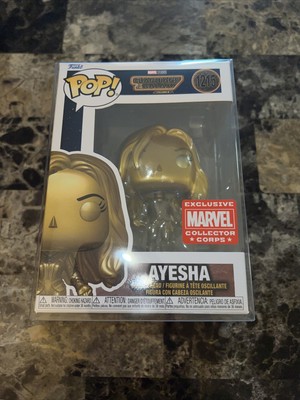 Funko Pop! #1214 Ayesha Marvel Collector Corps Exclusive Guardians w/protector!