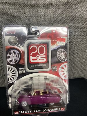 Malibu International 20 TIS '54 BEL AIR CONVERTIBLE PURPLE 1:64 Factory Sealed