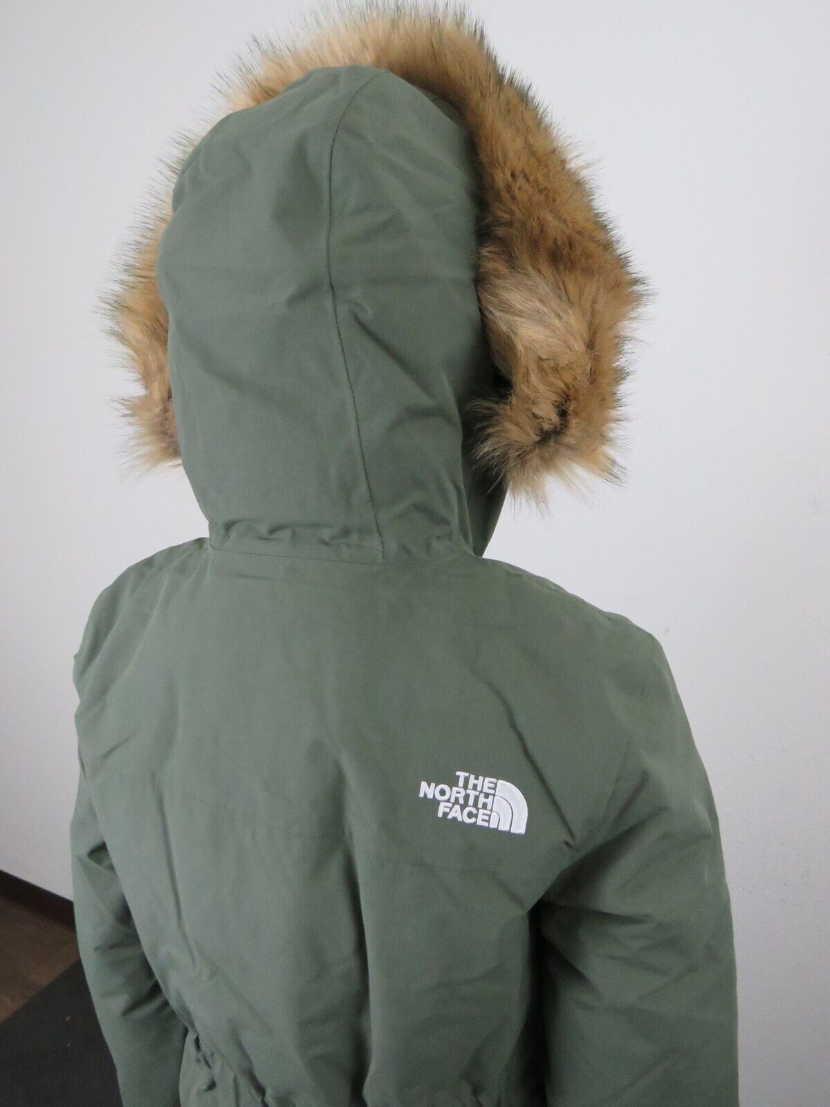 Pre-owned The North Face Womens  Tnf Arctic Parka Down Warm Winter Jacket - Thyme Green