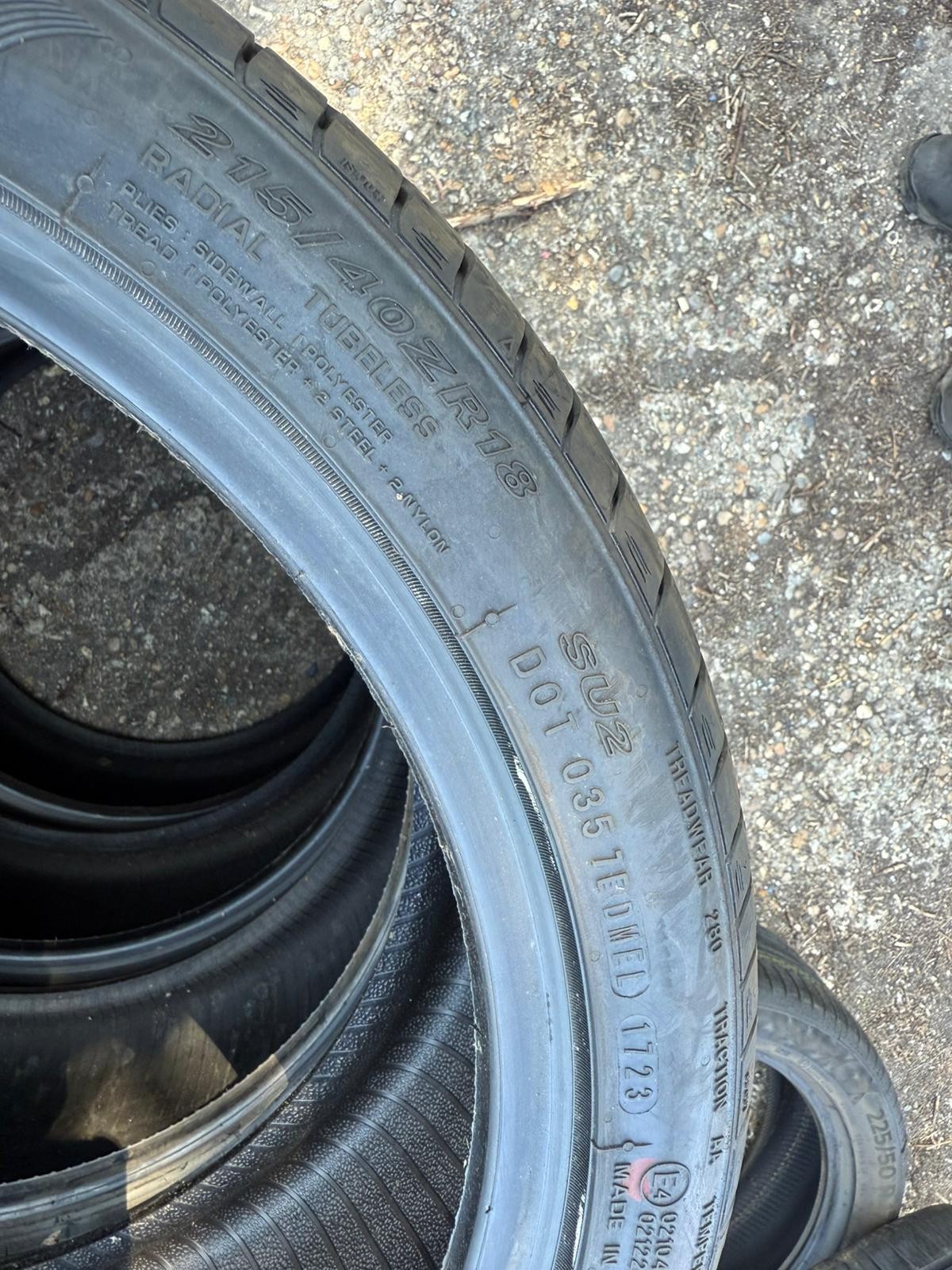 New 215 40 18 Nexen, Nfera Sport, XL, 89Y, x1 Single Tyre (F1_tyres) YD156