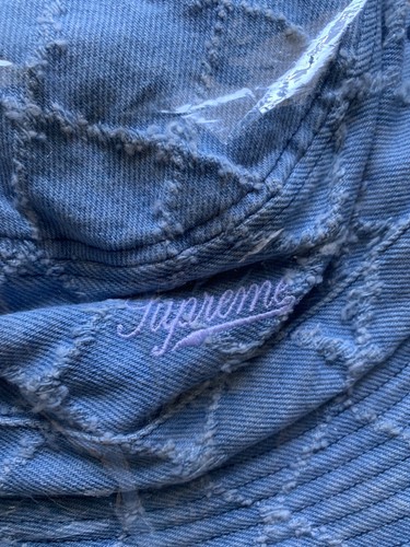 Supreme Punched Denim Crusher Blue Size M/L BRAND NEW IN HAND SHIPS TODAY