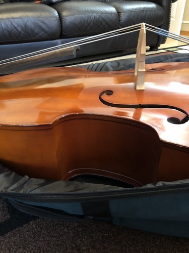 3/4 Upright Double Bass With German Bow