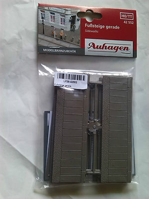 8 PEZZI MARCIAPIEDE ART.42552 AUHAGEN INTEGRA L''ART. 12254 L. 960 mm.SCALA h0 TT