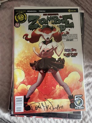 ZOMBIE TRAMP #23 Tm Chu cover Dan Mendoza Signed Action Lab Danger Zone