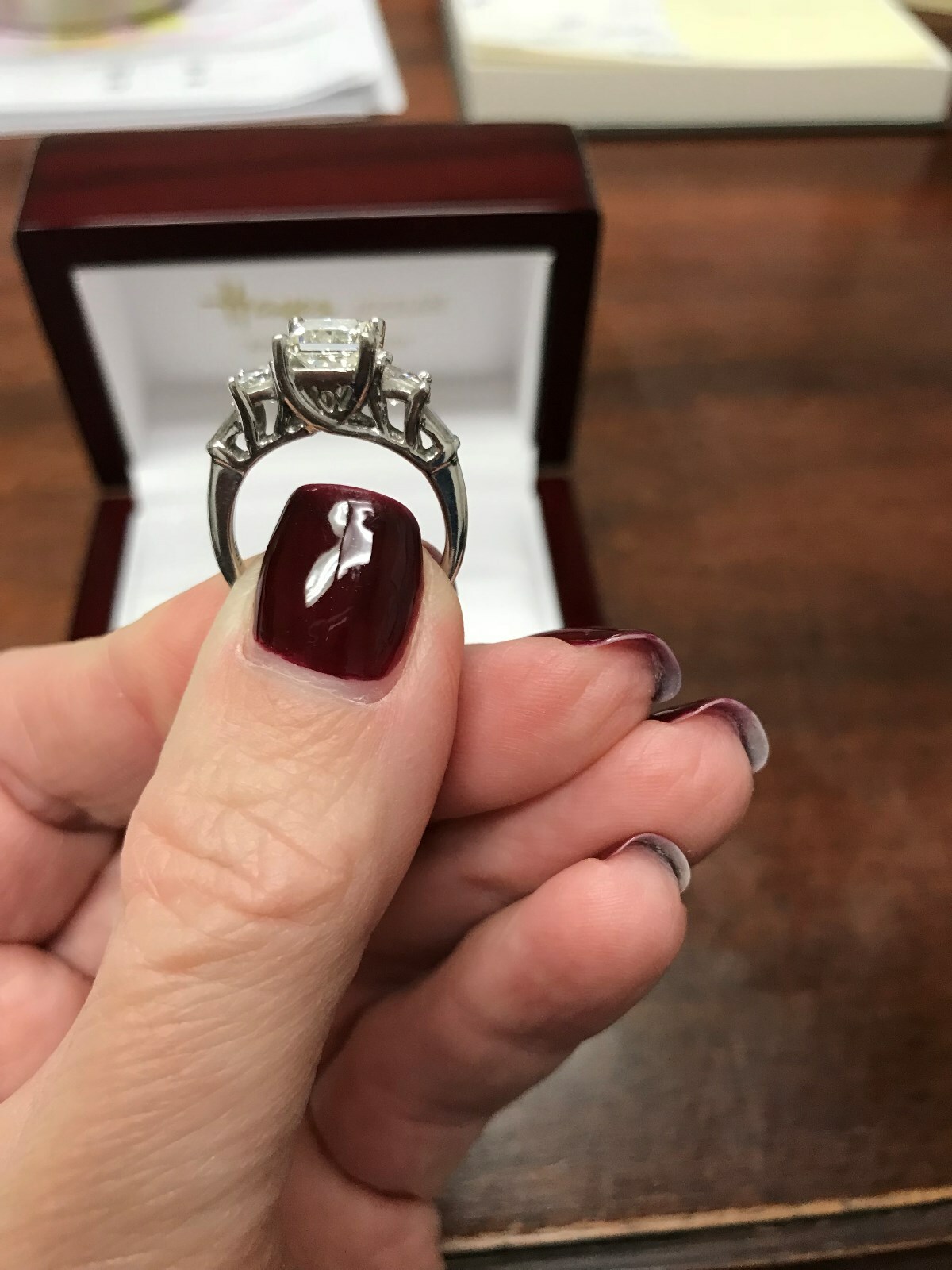 Diamond engagement ring Princess cut