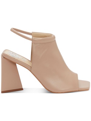 

VINCE CAMUTO Женские бежевые кожаные сандалии с открытой пяткой Avangila Flare, 5 м, Бежевый, VC-AVANGILA