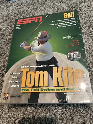 ESPN Interactive Golf: Tom Kite Shot Making CD ROM PC Intelliplay 1995 Vintage