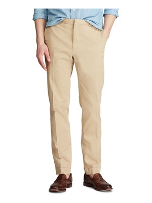 

POLO RALPH LAUREN Мужские бежевые брюки чинос стрейч, Бежевый, 715754945007