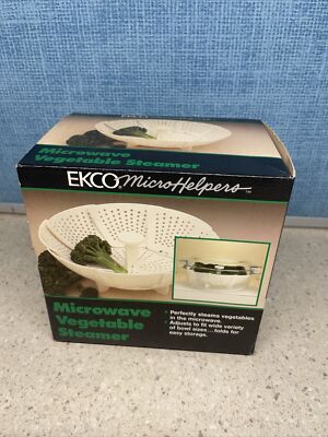 NOS Vintage EKCO Microhelpers Microwave  Vegetable Steamer Cooking - NEW!