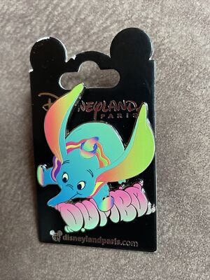 New Disney Paris Tie Dye Dumbo Pin 2023