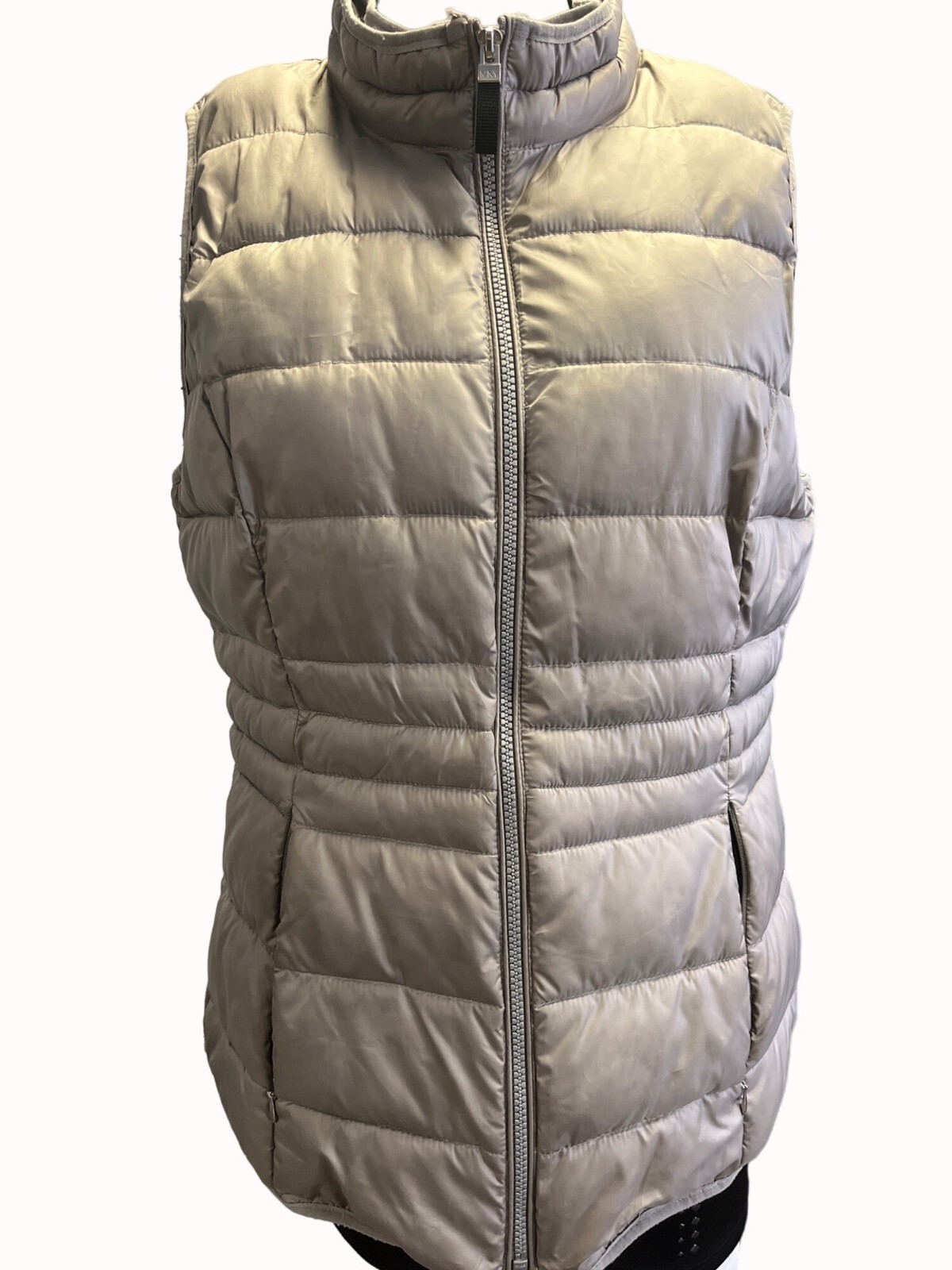 Marc New York Andrew Marc Women's Grey Puffer Vest Size M
