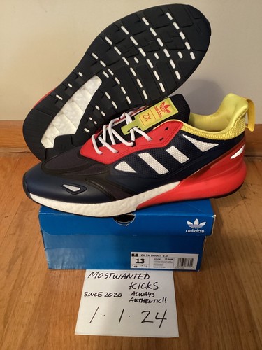 DS 2022 Adidas ZX 2K Boost 2.0 Low Blue & Red (GY5797) Men's