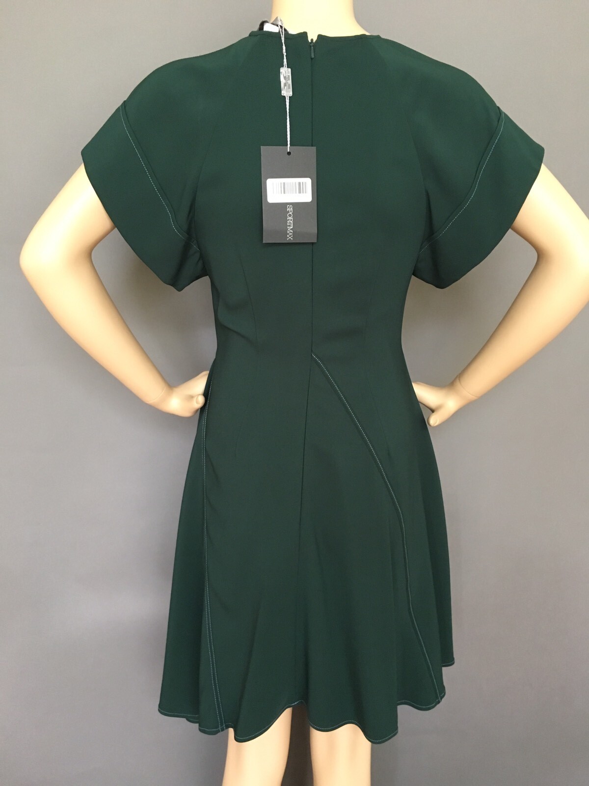 Pre-owned Sportmax By Max Mara Authentic Sportmax Max Mara Stunning Green Dress, Size 0, Msrp 950,italy