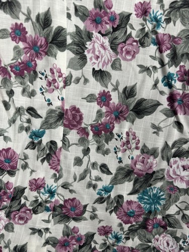 Vintage Stuart Alan Womens Suit 16 Pink 2pc Floral Cottage Skirt Jacket USA 2891