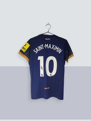 Newcastle United - Away - Signed by Allan Saint-Maximin (2022-23) COA - Youth 12