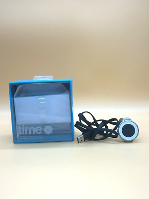 Pebble Time Round - Smart Watch Stainless Steel Body 14mm Leather Band