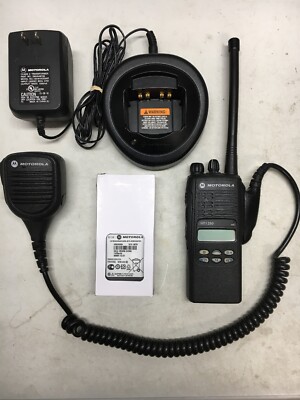 MOTOROLA HT1250 VHF 136-174MHz 128ch radio AAH25KDF9AA5AN w/ Bat Ant Charger Mic. Buy it now for 275.0