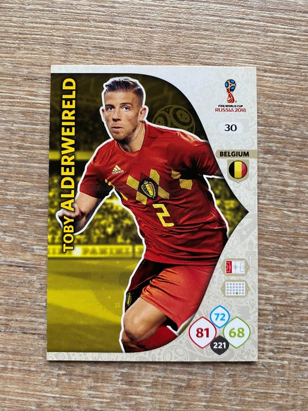 Panini Wm Russia 2018 -  Nr. 30 - Toby Alderweireld - Team Mate