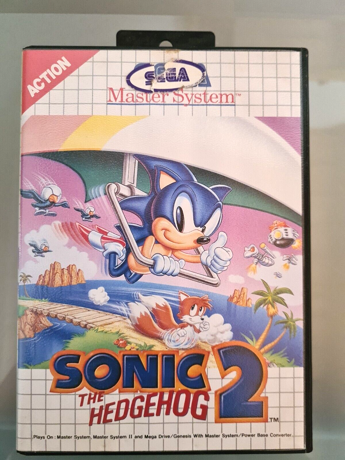 SEGA Master System Sonic 2 The Hedgehog, Box And Manual 1992