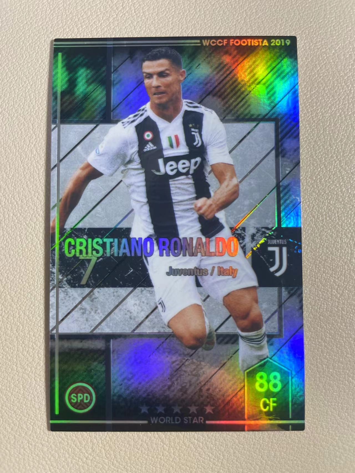 2019 Panini WCCF FOOTISTA Cristiano Ronaldo Refractor Card