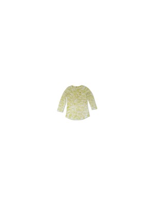 STYLE & COMPANY Женский желтый топ Henley с длинным рукавом и V-образным вырезом Размер: XL