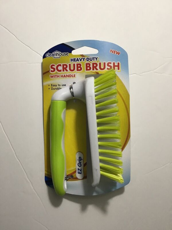 1 PC CLEANHOUSE HEAVY DUTY SCRUB BRUSH WITH GRIP HANDLE 4 COLORS AVAILABLE