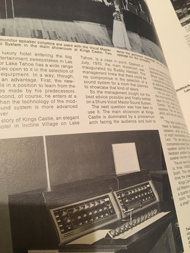 Vintage 1970’s Shure Bros. Inc Vocal Master Manufacturers Brochure