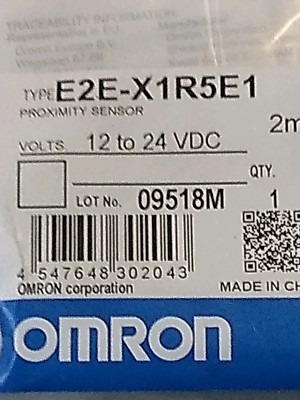 Capteur De Proximité Omron E2E-X1R5E1-M1 Avec écrous Hexagonaux - Neuf