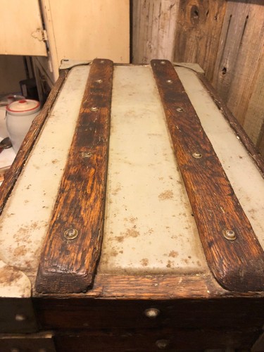 Antique VANDERMAN STRONG BOX for  Chest/Trunk! July 13, 1897