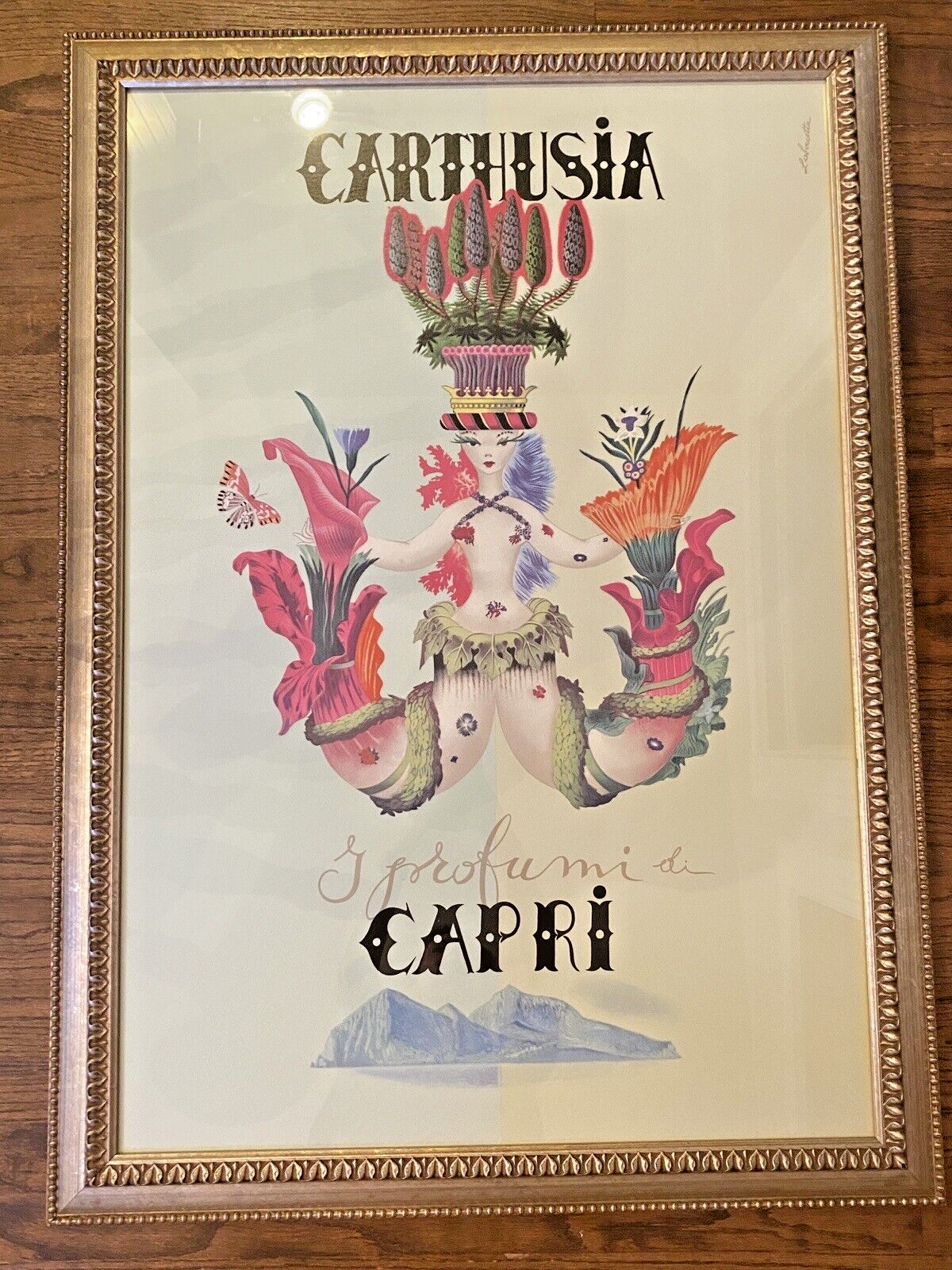 絵画 CARTUSIA CAPRI vintage poster 絵画 CARTUSIA CAPRI vintage poster Original vintage poster