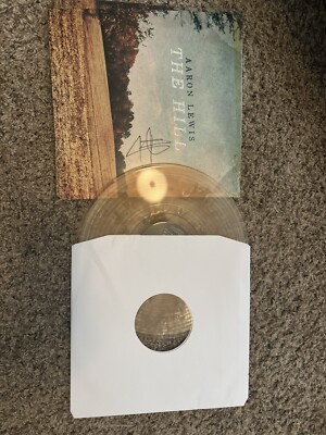 Aaron Lewis The Hill SIGNED INSERT Ghostly Translucent Tan & Clear Vinyl LP-