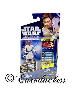 STAR WARS The Clone Wars OBI-WAN KENOBI Action Figure CW40 Hasbro NEW SEALED