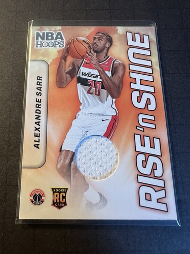 2024-25 NBA Hoops Alexandre Sarr Rise N Shine Mem Sp Rookie
