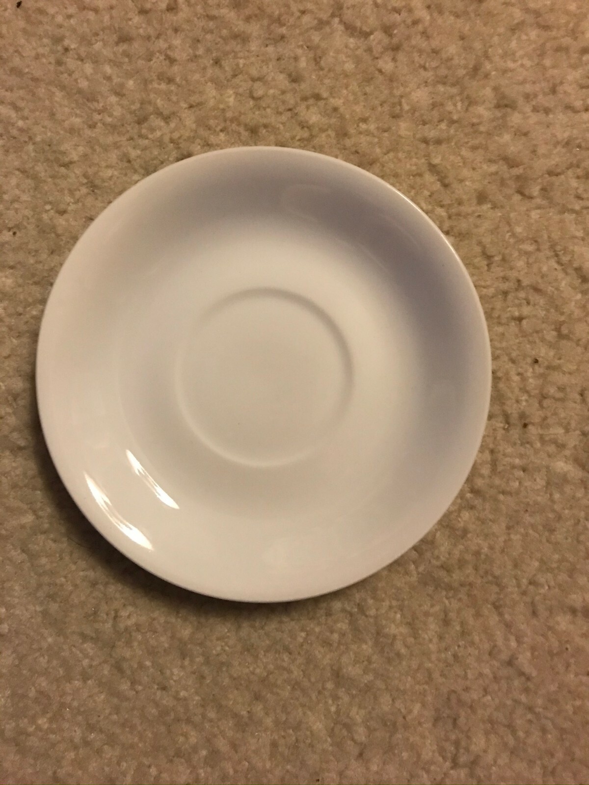 Old/Antique Chinese white Blanc De Chine porcelain plate: 5-5/8"D x3/4“H