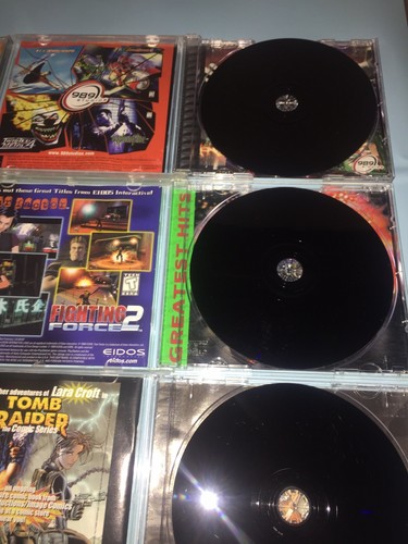 PlayStation 1 Game Lot - Twisted Metal 3 & 4 Tomb Raider 1 2 3 & Chronicles