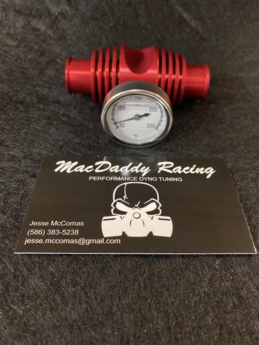 MacDaddy Racing Kawasaki KFX400 Billet Coolant Temperature Gauge Radiator
